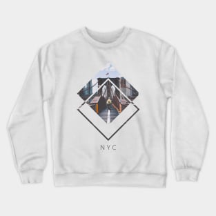 NYC Firefighter Geometric Artwork Crewneck Sweatshirt